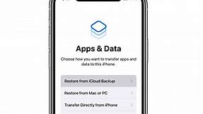 Where Is Apps and Data Screen on iPhone and How to Get to It?