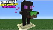 Minecraft Tutorial: How To Make A Baby Enderman Statue