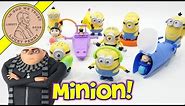 2017 Despicable Me 3 Minions McDonald's Happy Meal Toys Full Set