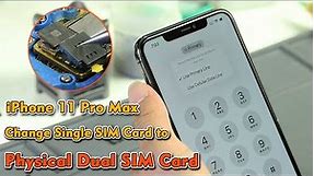 Convert E-Sim to Dual SIMs for US Version iPhone 11 Pro Max, Board Reform + Sim Slot Replace