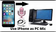 How to Use iPhone as a Wireless PC Mic