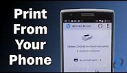 How To Print or Scan To A HP Printer From Your Phone