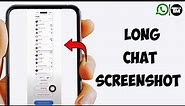 How to Take Long Screenshot of Whatsapp Chat on iPhone