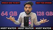 iphone storage 64 gb or 128 gb | Is 64 gb Enough ? Don't buy before watching this | Must Watch