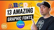 13 Amazing Graphic Fonts on Canva You Probably Didn't Know Existed - Use them for Print on Demand