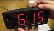 How to set the Alarm on the ONN Alarm Clock