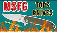 NEW TOPS MSF-G EDC Knife Elmax Review | Outdoor Survival Everyday Carry Blade | Folding El Pionero?