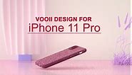 Vooii for iPhone 11 Pro Case, Soft Liquid Silicone Slim Rubber Full Body Protective iPhone 11 Pro Case Cover (with Soft Microfiber Lining) Design for iPhone 11 Pro - WineRed