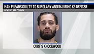 Man pleads guilty to burglary and injuring a K9 officer