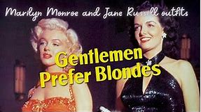 Marilyn Monroe and Jane Russell outfits in Gentlemen Prefer Blondes (1953)