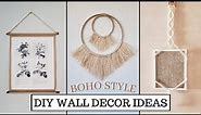DIY BOHO Wall Decor Ideas | Easy and Budget-friendly Projects