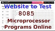 How To Use 8085 Microprocessor Online Simulator