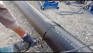 How To cut 355mm HDPE Pipe।Big Size HDPE Pipe Cutting।Unique Way of Cutting HDPE Pipe by Experts