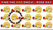 Find The ODD Emoji | Rose Day Edition | Valentine's Day Special | Quiz Challenges - 29