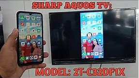 HOW TO SCREEN MIRROR SHARP AQUOS TV; EASY SMART TV