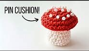DIY Crochet Mushroom Pincushion 🍄