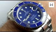 Rolex "Smurf" Submariner - Oyster Perpetual Submariner Date Ref. 116619LB Watch Review