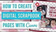 📚 How to Create Digital Scrapbook Pages in Canva