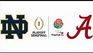 2021 Rose Bowl, #4 Notre Dame vs #1 Alabama (Highlights)