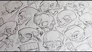 How to draw skulls (quick and easy)