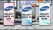 Samsung Galaxy Note 10 Lite vs Samsung Galaxy Note 10 vs Samsung Galaxy Note 10 Plus