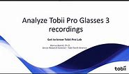 Analyzing and understanding Tobii Pro Glasses 3 recordings
