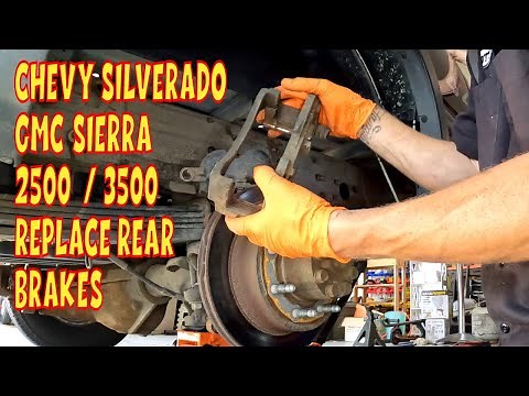 Chevy Silverado / GMC Sierra 2500 / 3500: Change Rear Brake Pads and Rotors and Adjust Parking Brake