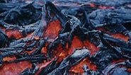 Attenborough on basalt lava