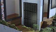 Decorative Outdoor Privacy Screen Panels, Metal Laser Cut Privacy Screen Decorative Patio Metal Fence for Outdoor Indoor Decor (A-GE04024)