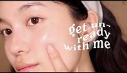How to CORRECTLY Remove Makeup for Clear Glass Skin 🫧 Get Unready With Me