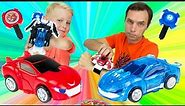 Watch Car Toys Car Starter Bracelets Gino Blueville and Roy Awan Power Battle Watch Car