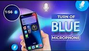 How To Remove Blue Microphone icon on iPhone | Turn Off Blue Microphone Symbol