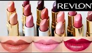 Revlon Super Lustrous Lipstick 14 Colors Swatches on lips