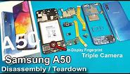Samsung Galaxy A50 Disassembly / Teardown || How to Open Sammsung A50 / all internal Parts of A50
