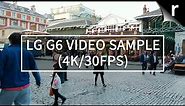 LG G6 camera test video sample (4K/30fps)