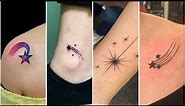 Top 15+ Cute Shooting Star Tattoo Designs For Girls 2024 | BEST Shooting Star Tattoos For Girls| WFS