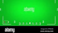Camera Viewfinder with Empty Battery and Alpha Channel on Green Screen Stock Video Footage - Alamy