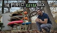 How to make a Kayak Rack for cheap | holds multiple kayaks