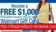 Free $1,000 Walmart Gift Card! How to get free Walmart Gift Card