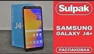Смартфон Samsung Galaxy J4+ (Pink) распаковка (www.sulpak.kz)