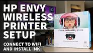 HP Envy 7858 Printer Initial Set Up – Print Wirelessly to HP all in One Printer on Computer or Phone