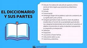 El diccionario y sus partes - [RESUMEN con VÍDEOS y EJEMPLOS!]