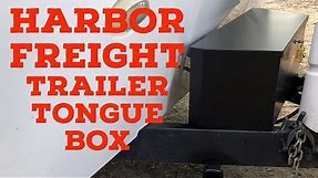 Harbor Freight Trailer Tongue Box Install