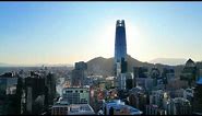 Chile, Sky Santiago Tower - the tallest building in South America. Gran Torre Costanera Center Torre