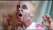 How To Make A Kid Zombie Costume and Makeup! DIY Latex