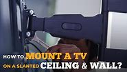 How to Mount a TV on a Slanted Ceiling & Wall? - 4 Steps