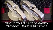 How I replaced damaged bearings on a Technics 1200-1210 turntable.