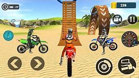 Extreme Motor beach Bike 3D Stunt Driving #3 - Motocross Racing Best Bike game Android Gameplay