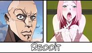 Anime VS Reddit (The rock reaction meme) Part #20