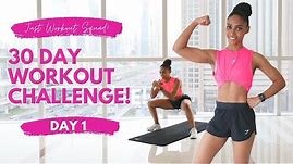 30 Day Workout Challenge - 'I AM IN CONTROL' - Day 1 | (NO EQUIPMENT) REAL-TIME Workout